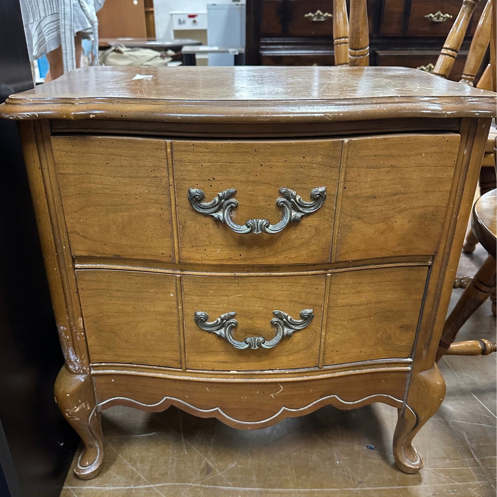 Bloom & Grain Piece 016 French Provincial nightstand before transformation