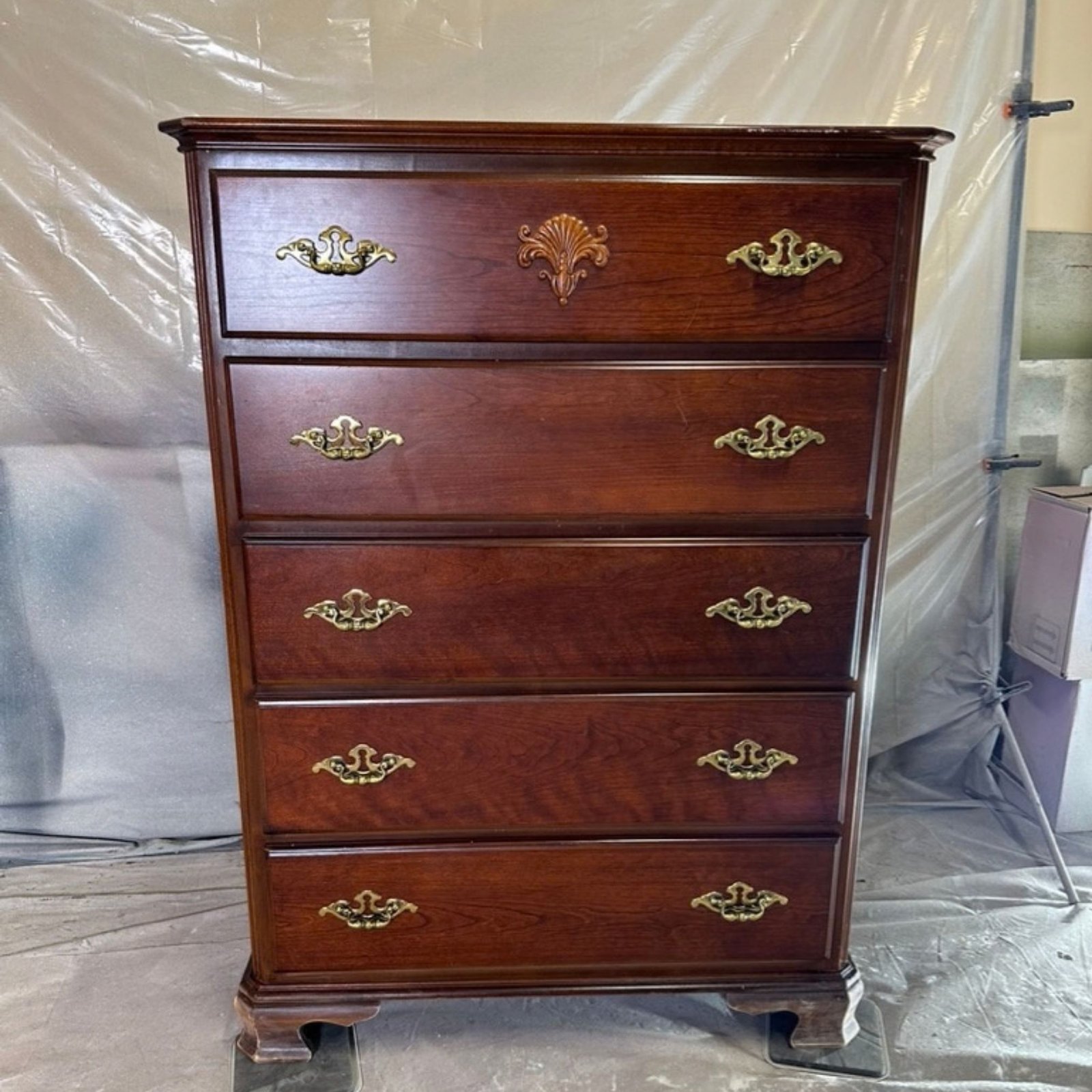 Bloom & Grain Pieces 018–020 bedroom furniture set before refinishing