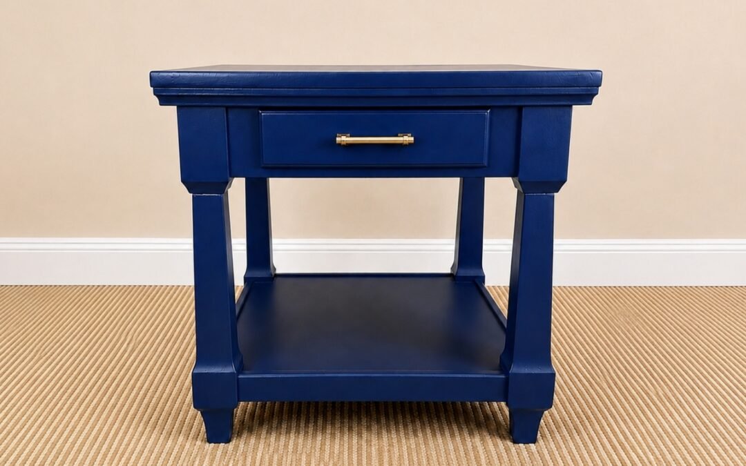Deep Blue End Table